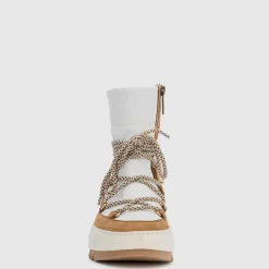 Aquatalia Boots-Amalia Off White/Honey