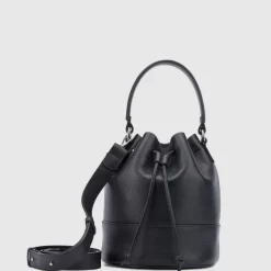 Aquatalia Handbags-Bari Bucket Black