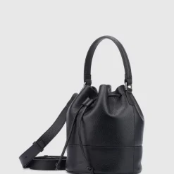 Aquatalia Handbags-Bari Bucket Black