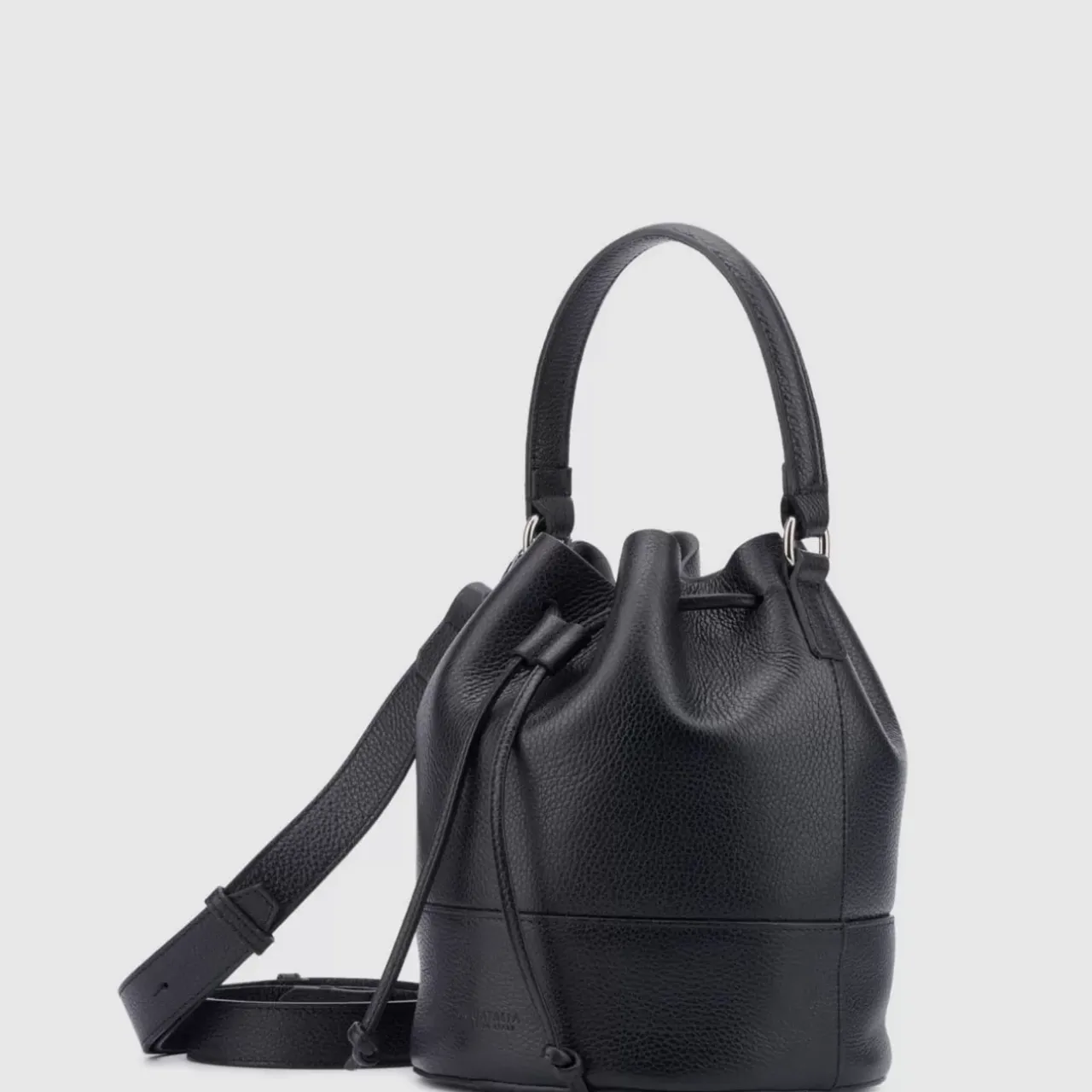 Aquatalia Handbags-Bari Bucket Black