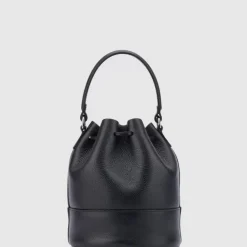 Aquatalia Handbags-Bari Bucket Black