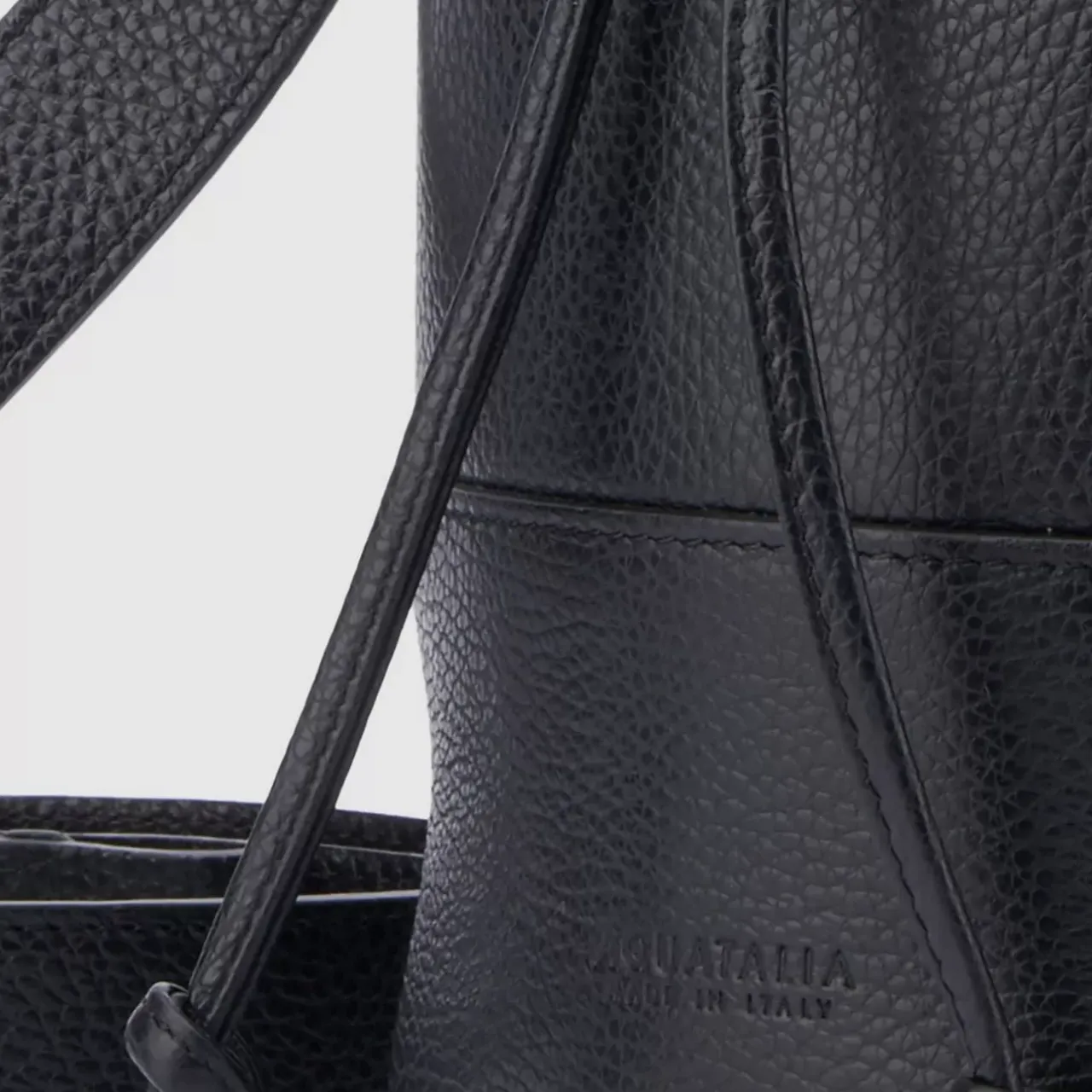 Aquatalia Handbags-Bari Bucket Black