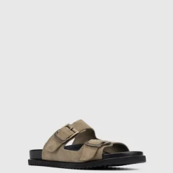 Aquatalia Sandals-Byron Lead Grey