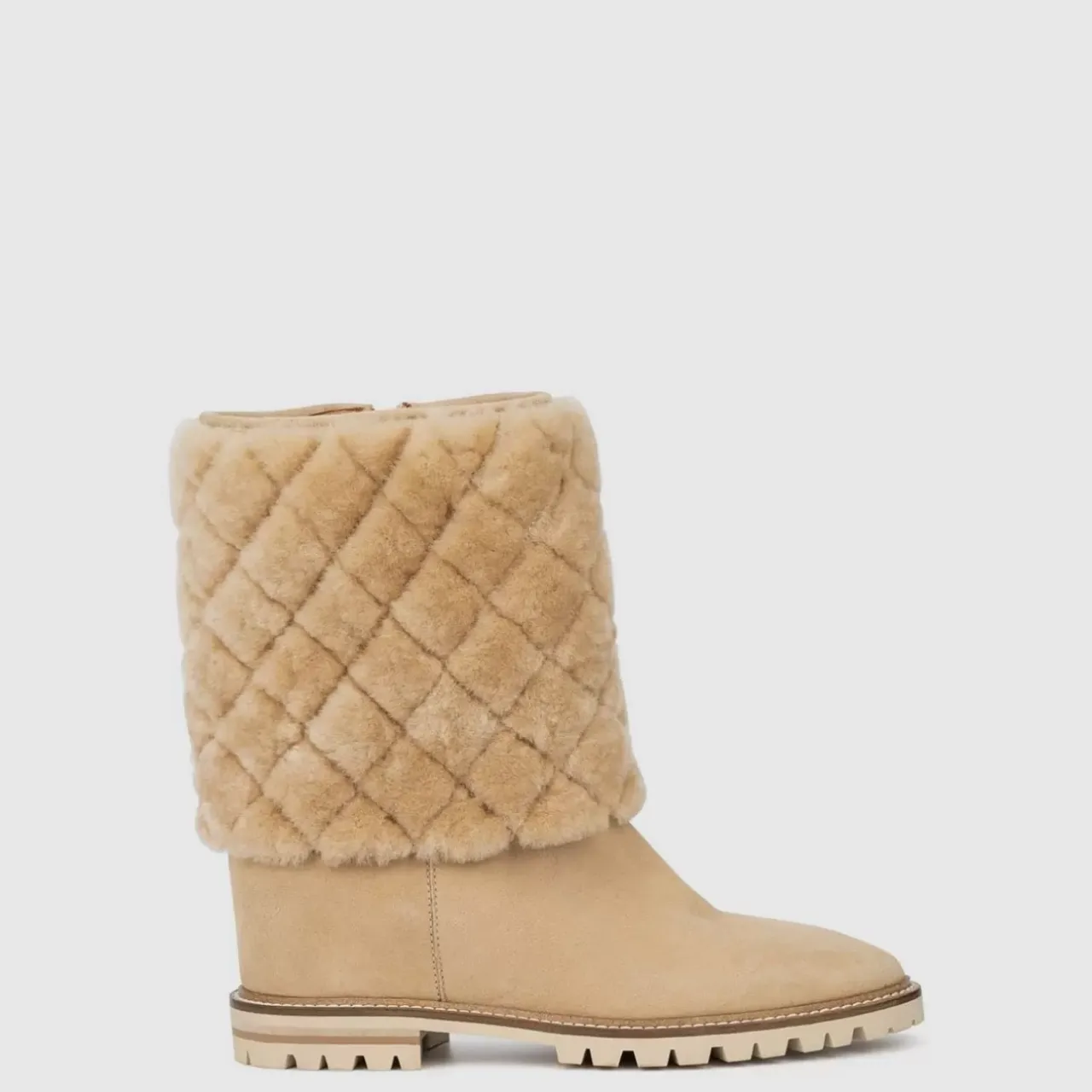 Aquatalia Boots-Casandra Beige