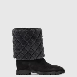 Aquatalia Boots-Casandra Dark Grey