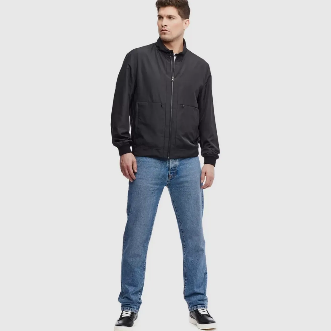 Aquatalia Outerwear-Corato Black/Grey