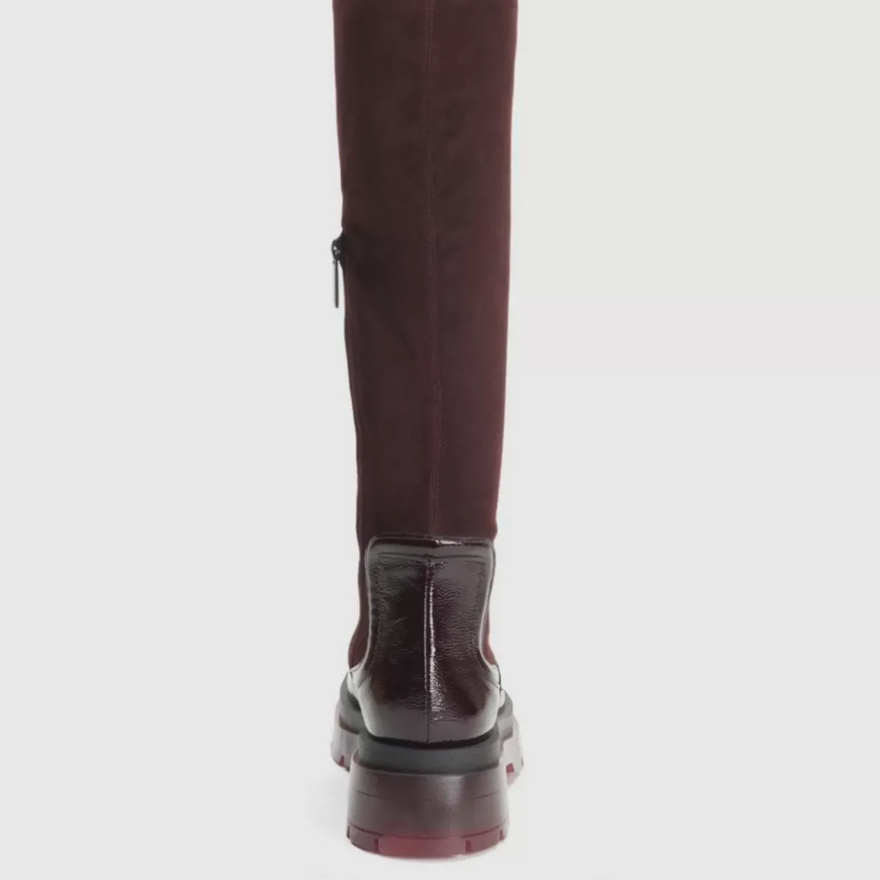 Aquatalia Boots-Drew Plum Deep Wine