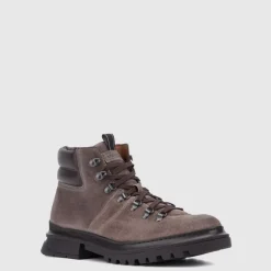Aquatalia Boots-Edwin Grey/Dark Brown