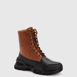 Aquatalia Boots-Elvira Black Caramel