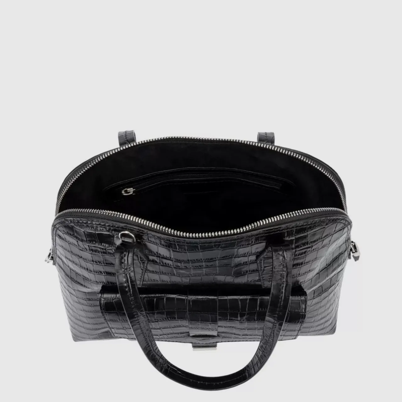 Aquatalia Handbags-Florence Top Handle Black