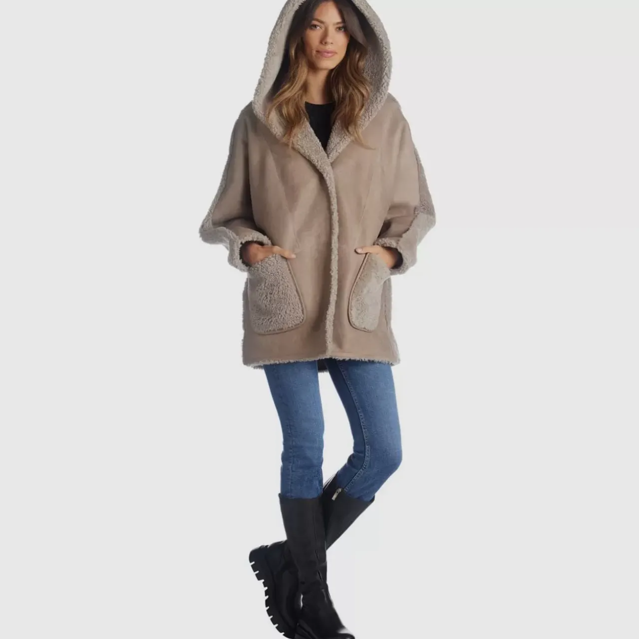 Aquatalia Outerwear-Gianna Taupe