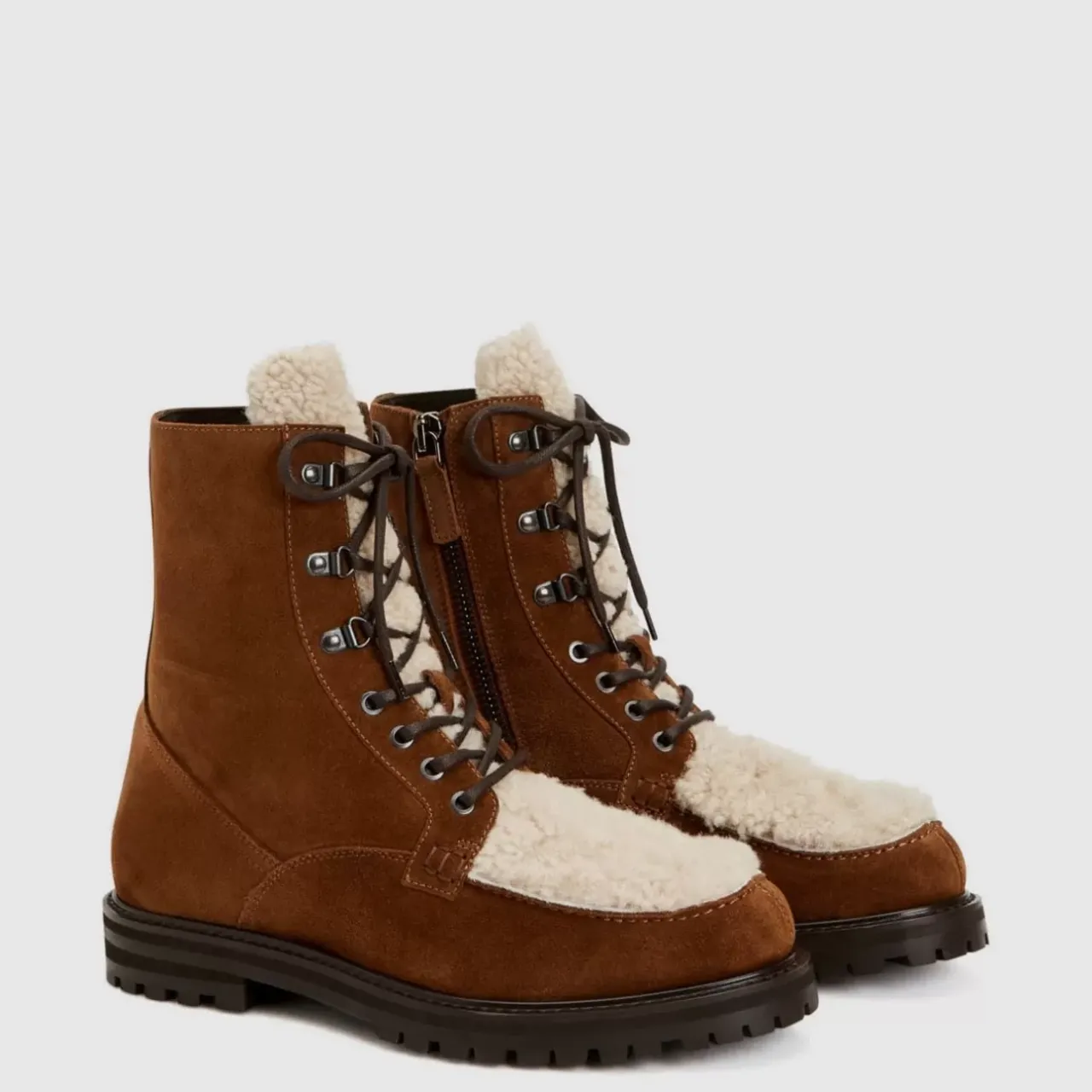 Aquatalia Boots-Isaac Walnut/Natural