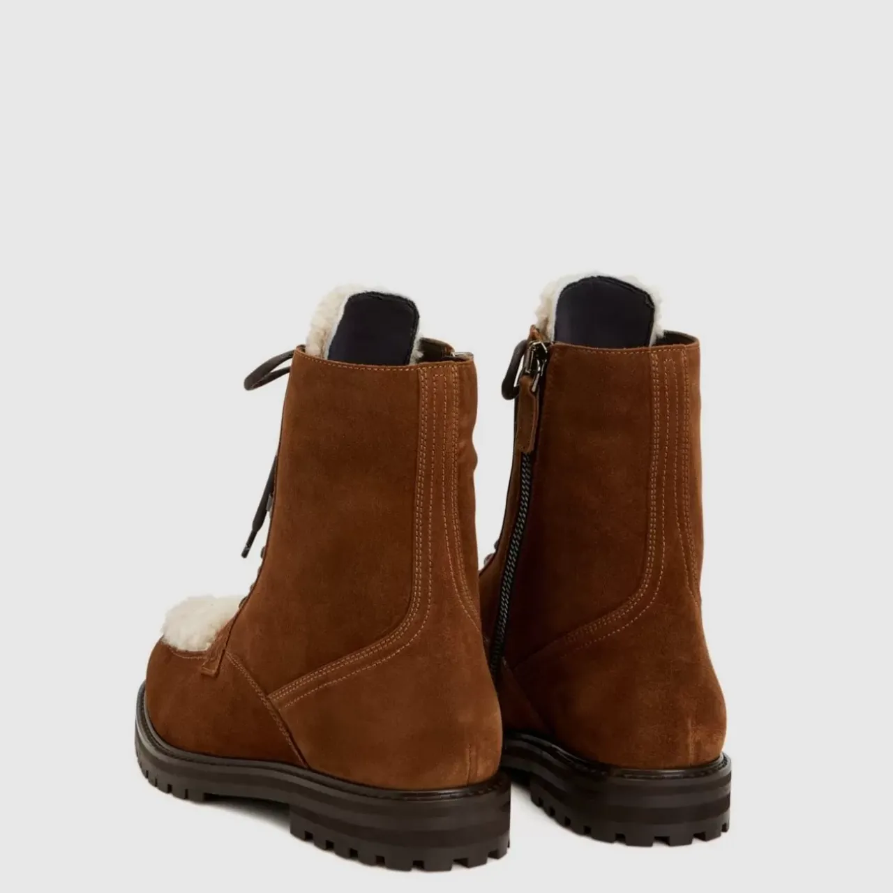 Aquatalia Boots-Isaac Walnut/Natural