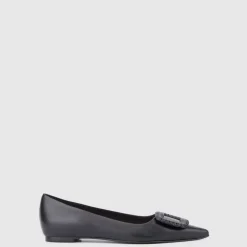 Aquatalia Flats-Jena Black