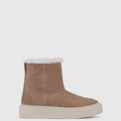 Aquatalia Boots-Lavina Dark Taupe/White