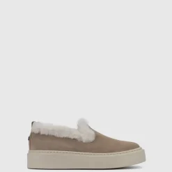 Aquatalia Sneakers-Letty Dark Taupe/White