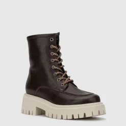 Aquatalia Boots-Luisina Black/Brown