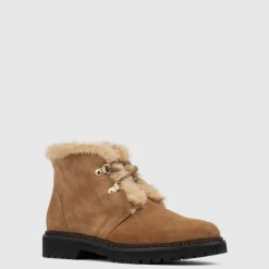 Aquatalia Boots-Madelina Whiskey/Sand