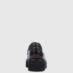 Aquatalia Flats-Marta Deep Wine/Black