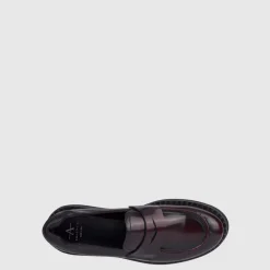 Aquatalia Flats-Marta Deep Wine/Black