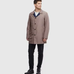 Aquatalia Outerwear-Merano Dark Navy/Tan