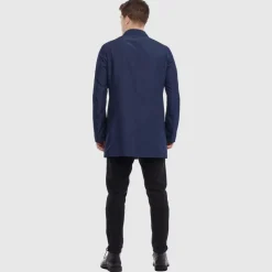 Aquatalia Outerwear-Merano Dark Navy/Tan