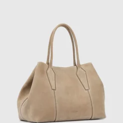 Aquatalia Handbags-Parma Carryall Light Taupe