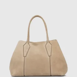 Aquatalia Handbags-Parma Carryall Light Taupe