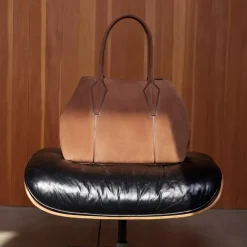 Aquatalia Handbags-Parma Caryall Brandy/Cognac