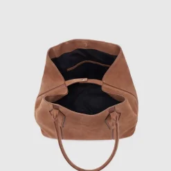 Aquatalia Handbags-Parma Caryall Brandy/Cognac