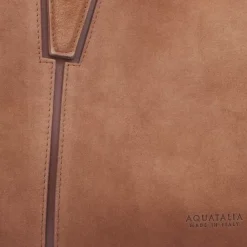 Aquatalia Handbags-Parma Caryall Brandy/Cognac