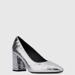 Aquatalia Heels-Peony Silver
