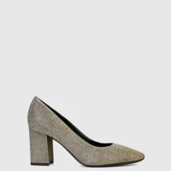 Aquatalia Heels-Peony Silver/Gold