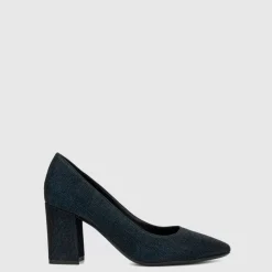 Aquatalia Heels-Peony Blue/Black