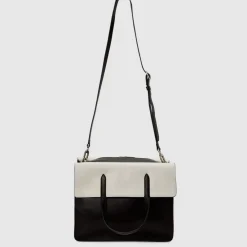 Aquatalia Handbags-Petra Tote Black/Off White