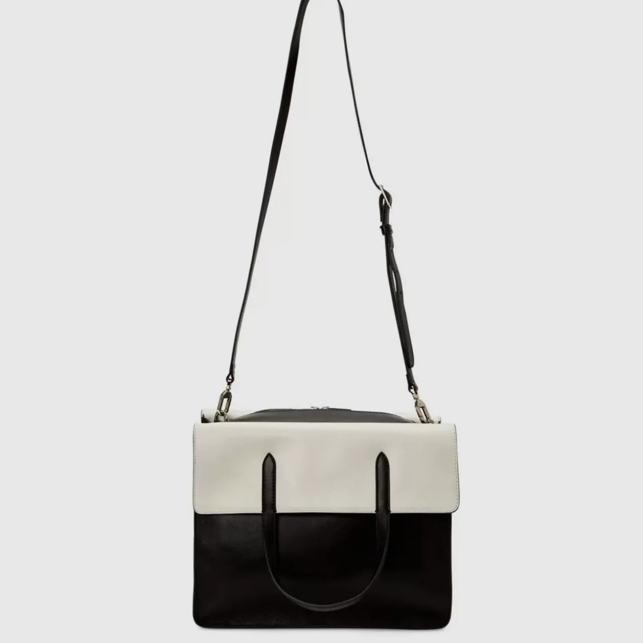 Aquatalia Handbags-Petra Tote Black/Off White