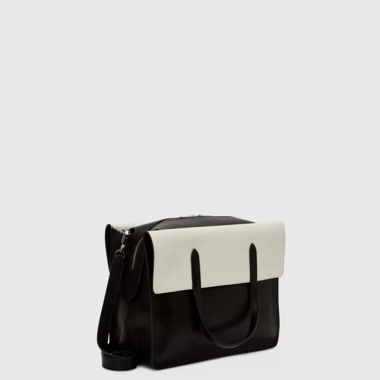 Aquatalia Handbags-Petra Tote Black/Off White