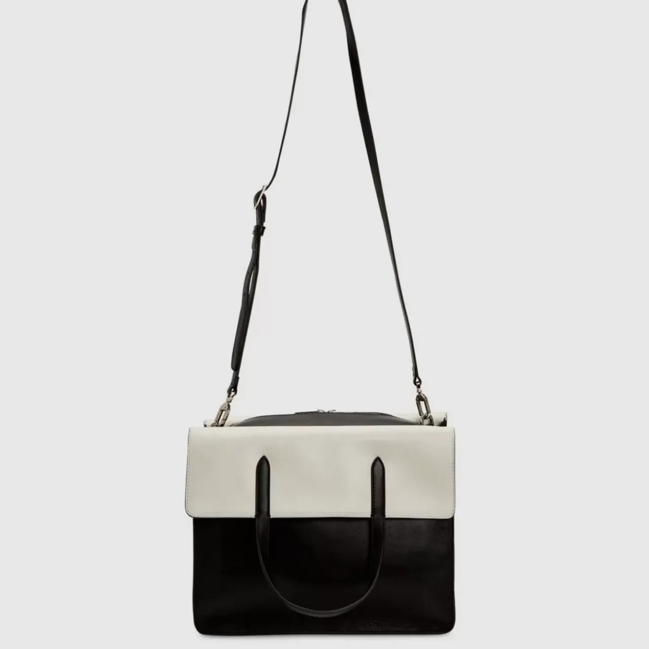 Aquatalia Handbags-Petra Tote Black/Off White