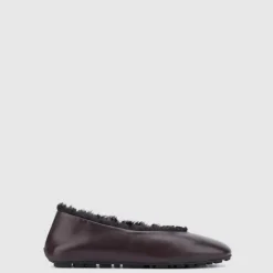 Aquatalia Flats-Qassidy Deep Wine/Black