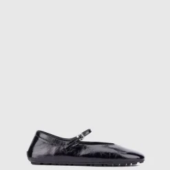 Aquatalia Flats-Qlaire Black