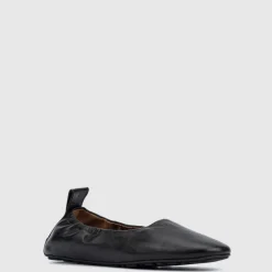 Aquatalia Flats-Quortney Black