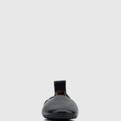 Aquatalia Flats-Quortney Black