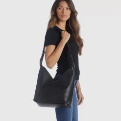 Aquatalia Handbags-Rimini Hobo Black