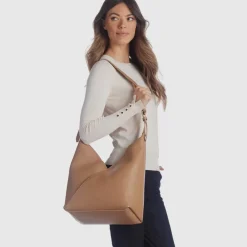 Aquatalia Handbags-Rimini Hobo Whiskey