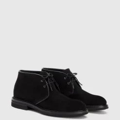 Aquatalia Boots-Rinaldo Dark Charcoal