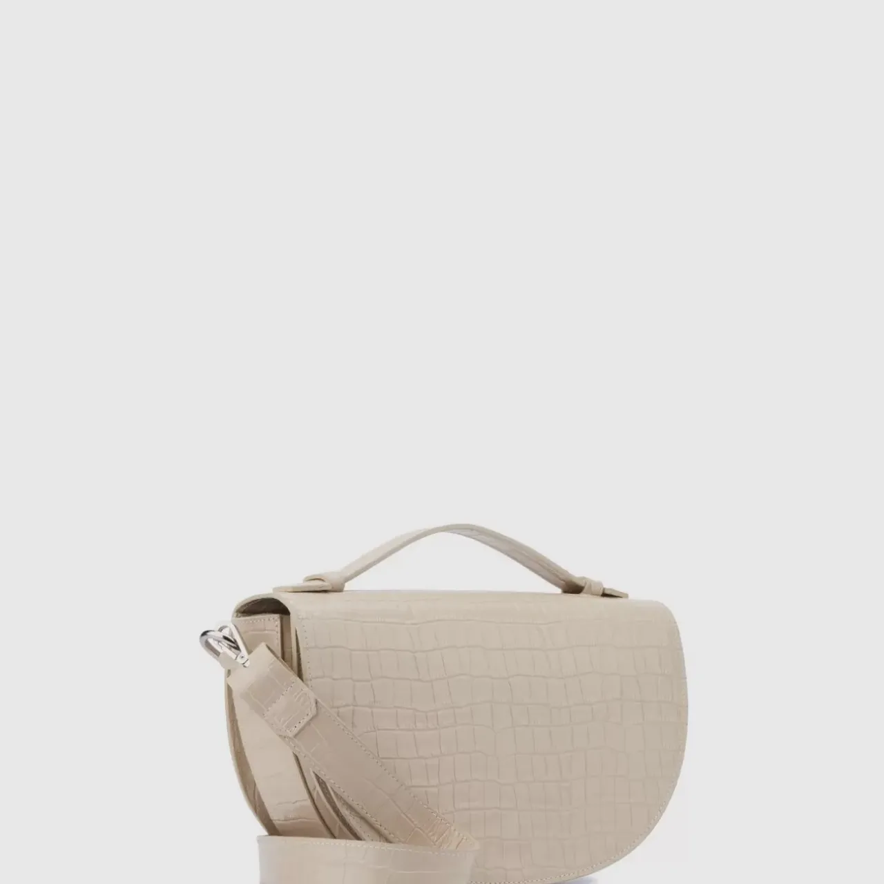 Aquatalia Handbags-Siena Crossbody Cream