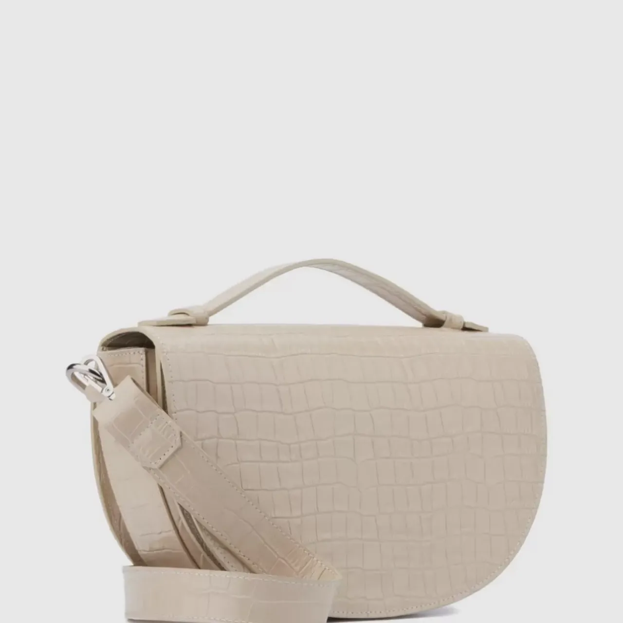Aquatalia Handbags-Siena Crossbody Cream