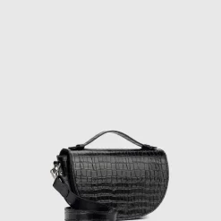 Aquatalia Handbags-Siena Crossbody Black