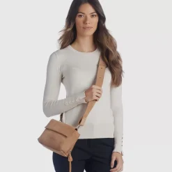 Aquatalia Handbags-Soho Crossbody Whiskey