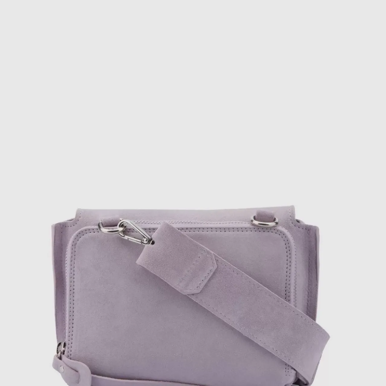 Aquatalia Handbags-Soho Crossbody Mauve Grey
